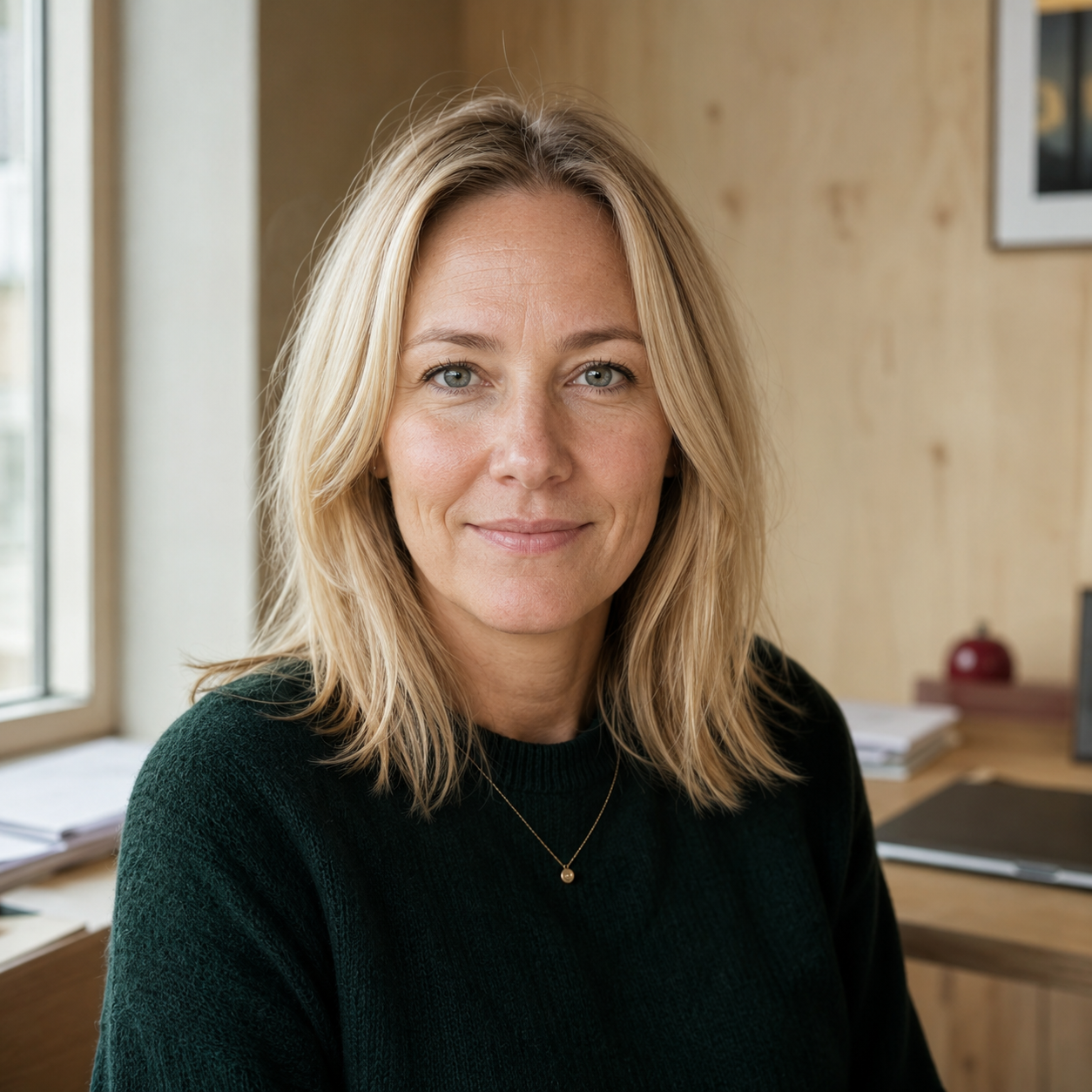 Maria Berg — upphandlingsansvarig som gillar varuautomater på skolan